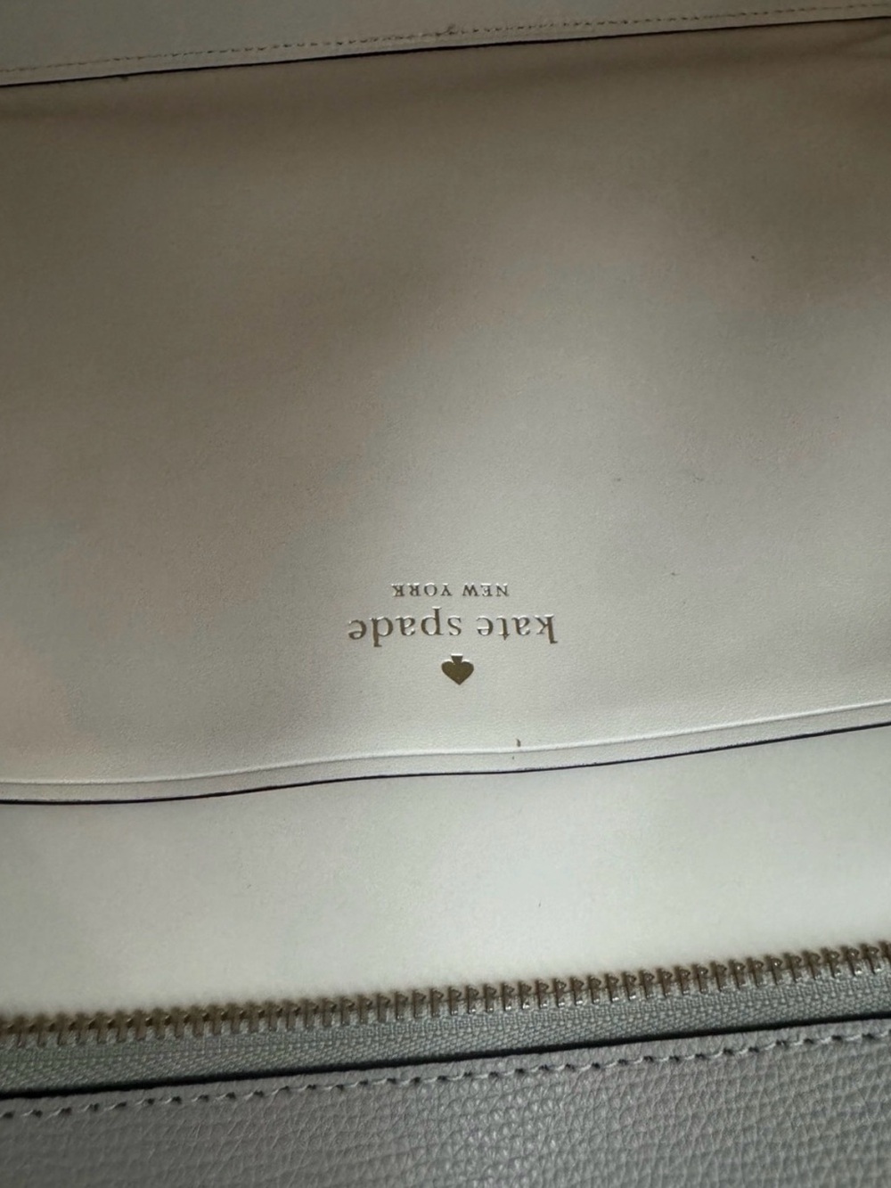 Kate Spade New York Cara Large Tote Warm Taupe Leather Bag EUC - Great Work Bag - Picture 9 of 14
